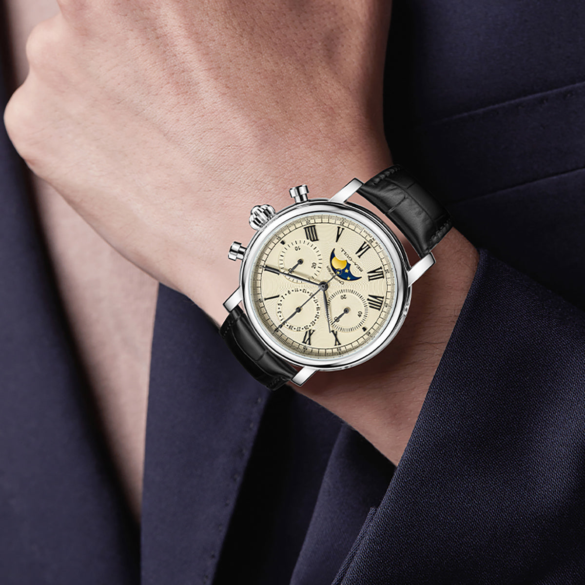 Moon Phase | Complete Calendar Chronograph | 41mm